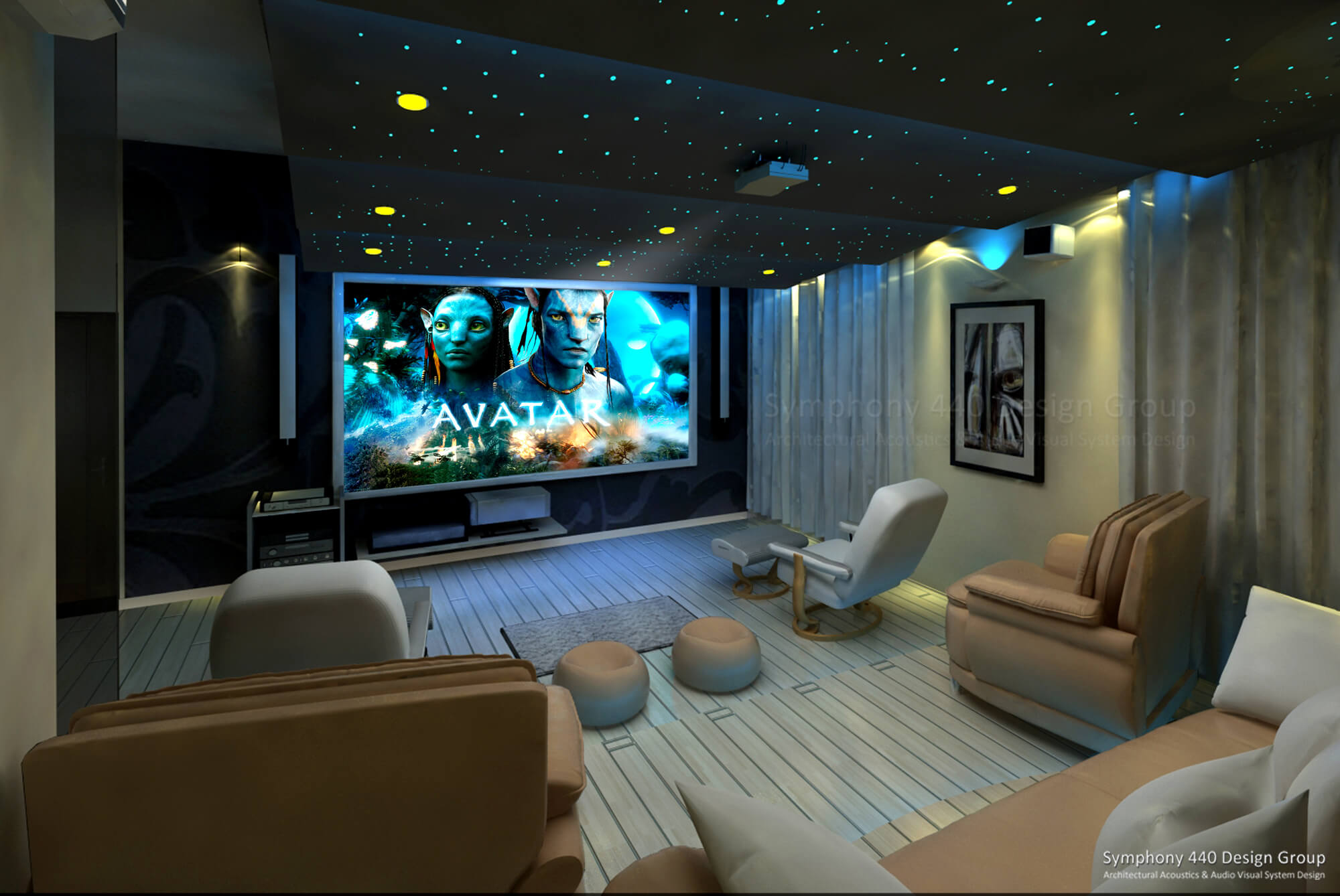 Home Theater -Chikmagalur,Karnataka Symphony 440 Design Group